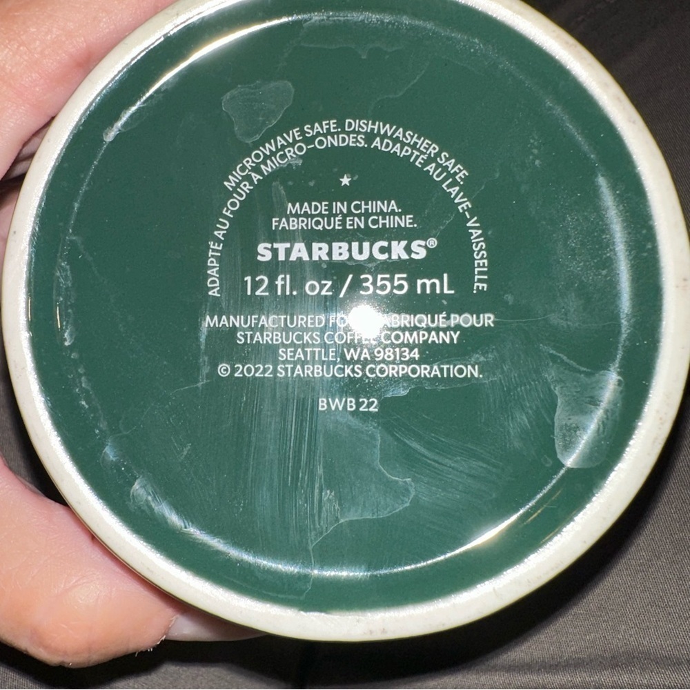 2022 Starbucks Christmas Pink & Green Cup Mug - Picture 3 of 3